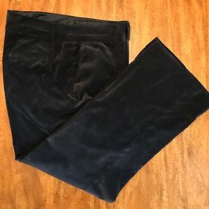 Coldwater Creek Black Velour Dress Pants